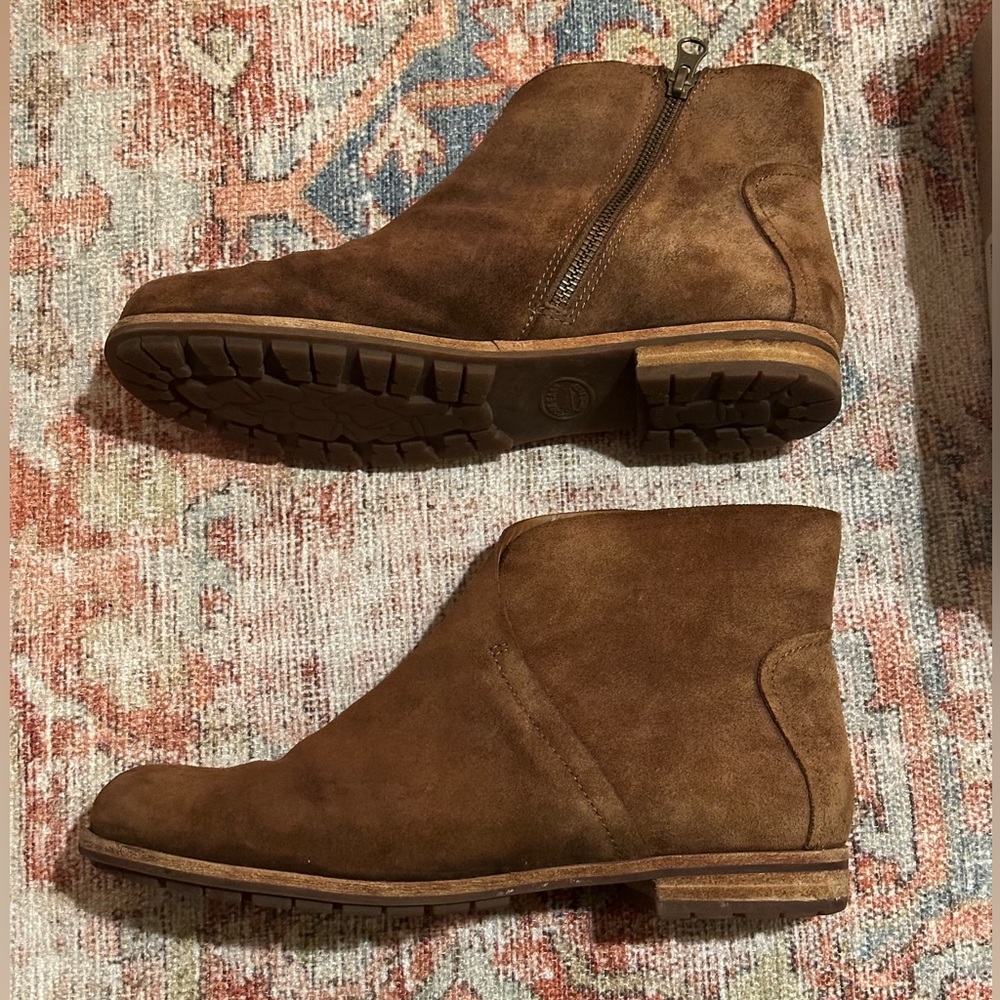 Kork-Ease Balsa Bootie in Brown Suede Size 8.5